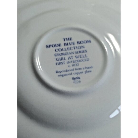 Spode blue Collection Georgian Series "Girl at Well" Cup & Saucer Set - Picture 10 of 10